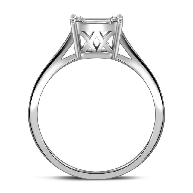 Кольцо из белого золота с бриллиантами (050627)