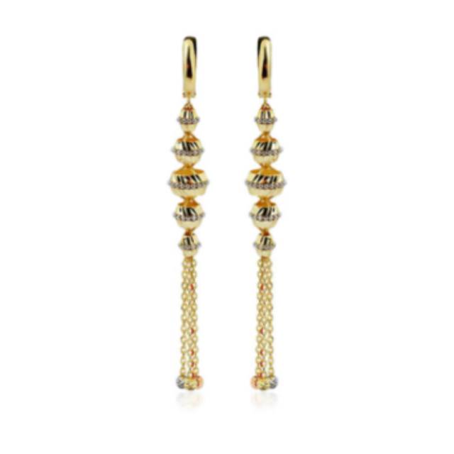 Серьги из жёлтого золота (054258)