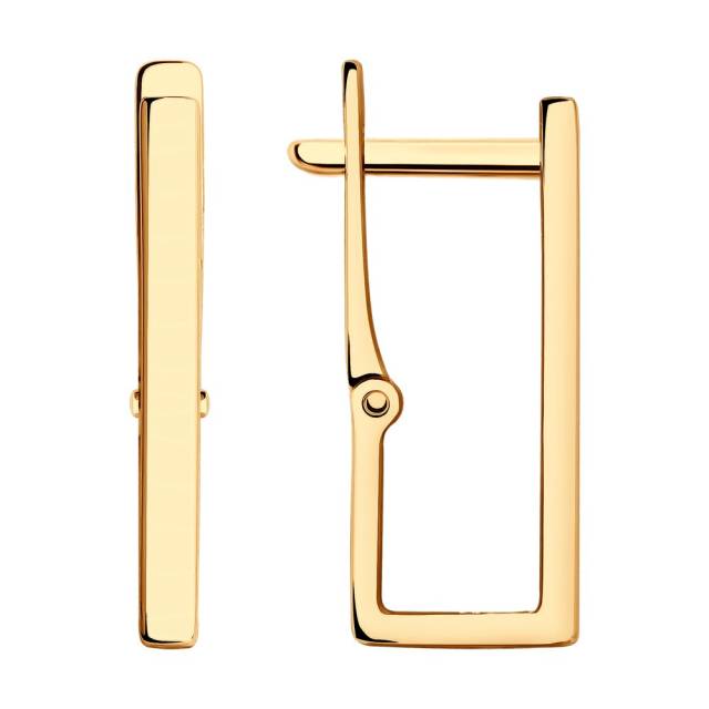 Серьги из красного золота (045724)