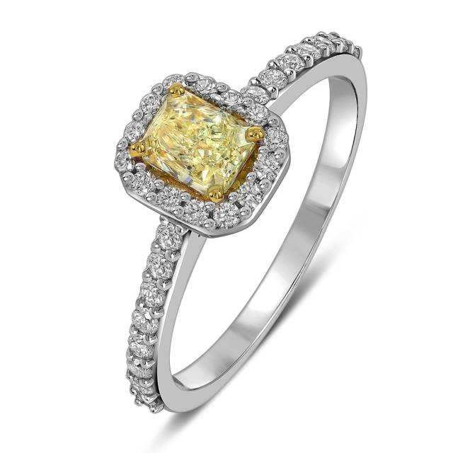 Кольцо из белого золота с бриллиантами (058524)