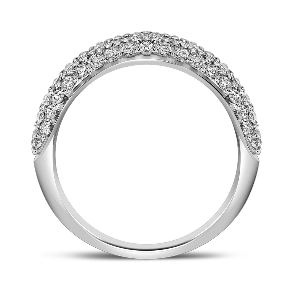 Кольцо из белого золота с бриллиантами (045933)