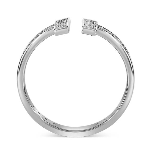 Кольцо из белого золота с бриллиантами (060986)