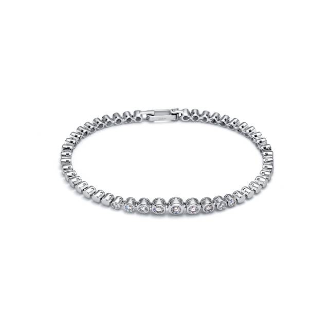 Браслет из белого золота с бриллиантами (051738)