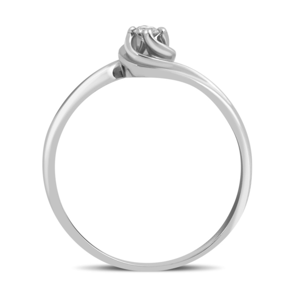 Помолвочное кольцо из белого золота с бриллиантом (032588)
