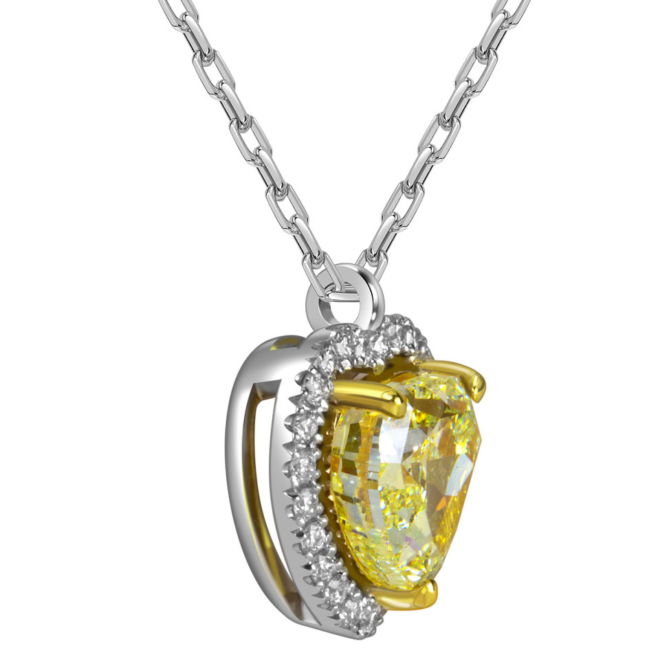 Колье из белого золота с бриллиантами 