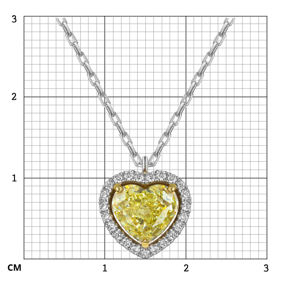 Колье из белого золота с бриллиантами 