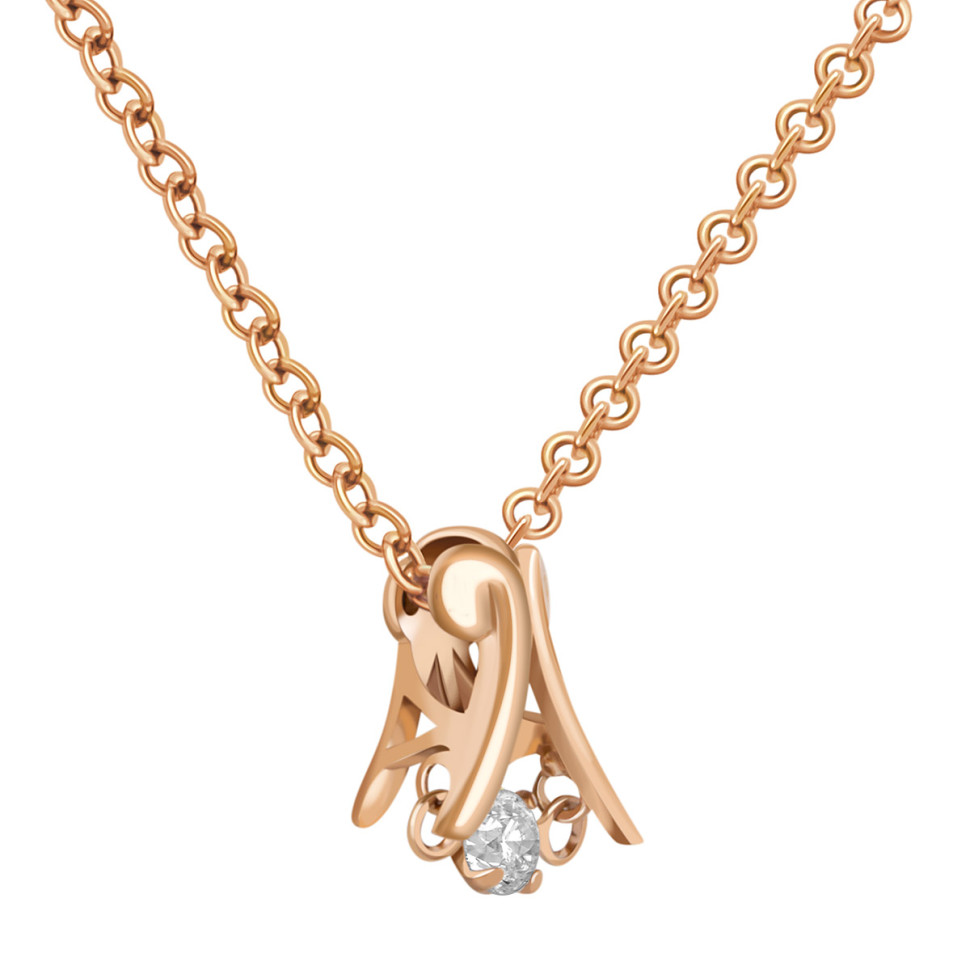 Кулон из красного золота с 