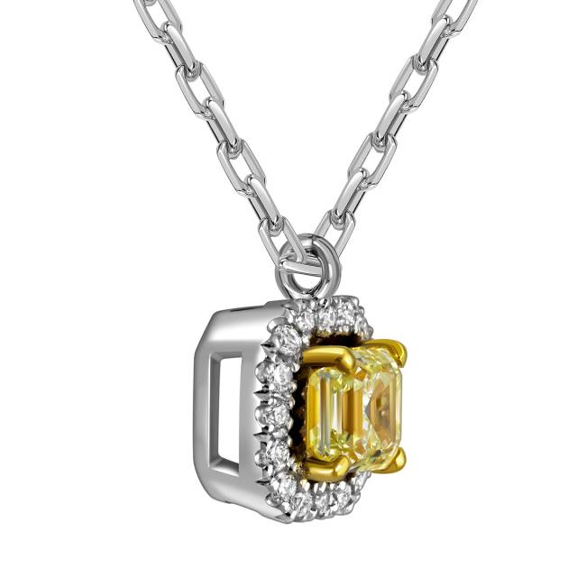 Колье из белого золота с бриллиантами (062836)