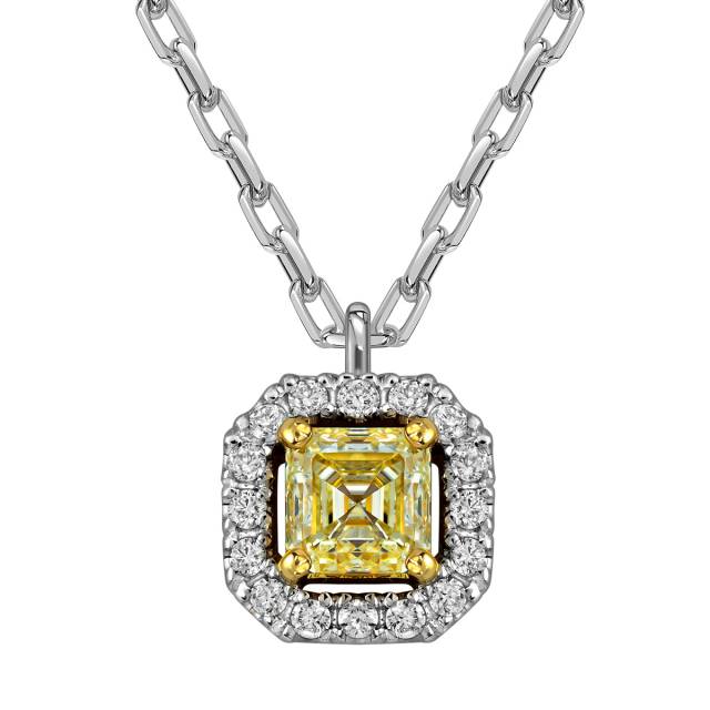 Колье из белого золота с бриллиантами (062836)