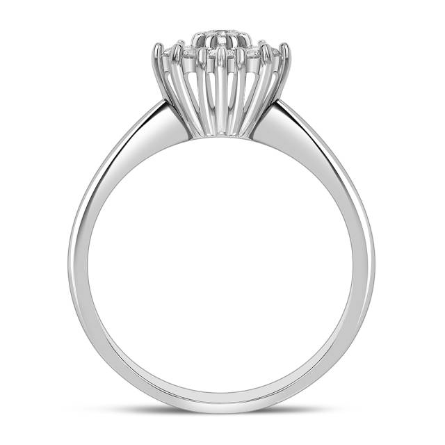 Кольцо из белого золота с бриллиантами (039692)