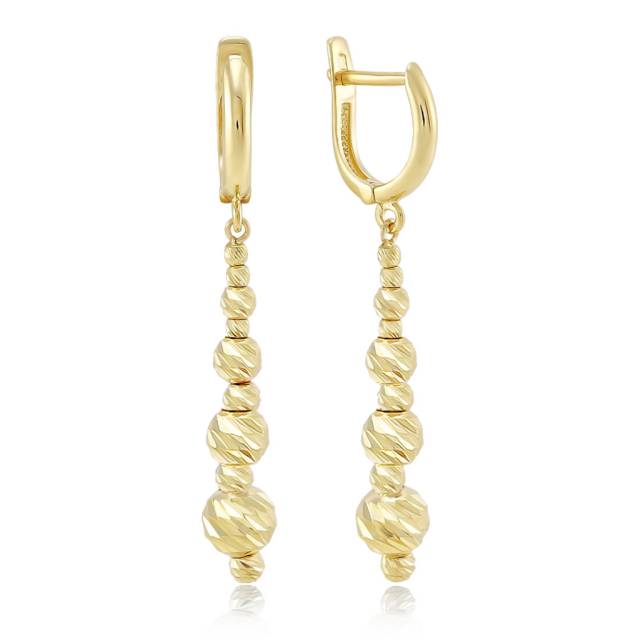 Серьги из жёлтого золота (054259)