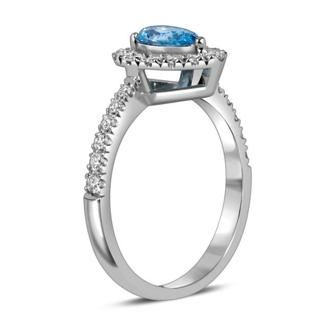 Кольцо из белого золота с бриллиантами (060193)