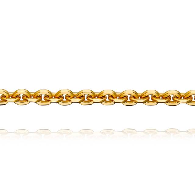 Цепь из жёлтого золота, плетение Якорное (045593)