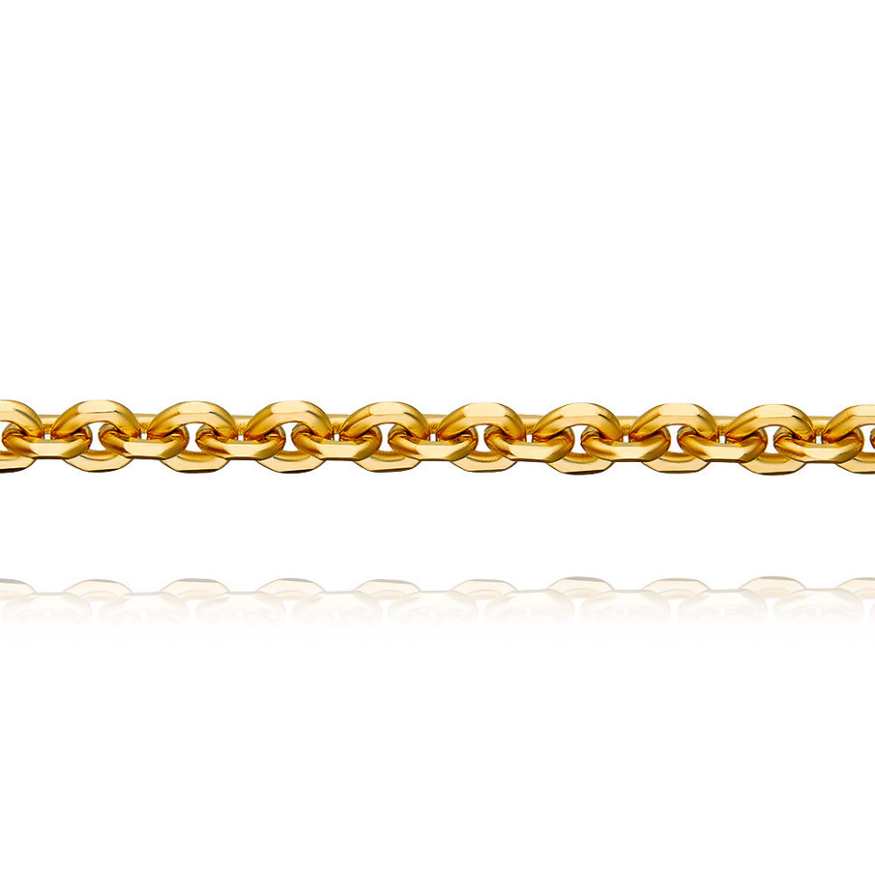 Цепь из жёлтого золота, плетение Якорное (045593)