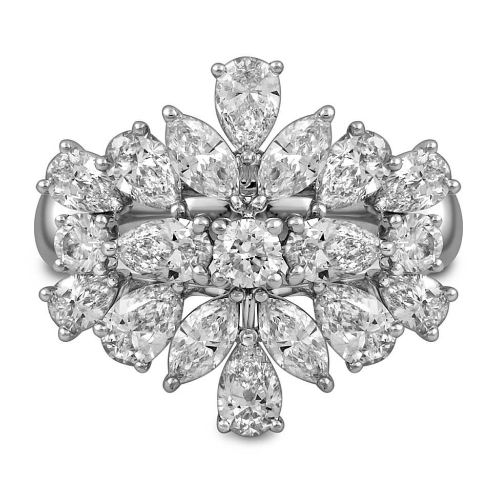 Кольцо из белого золота с бриллиантами (051994)