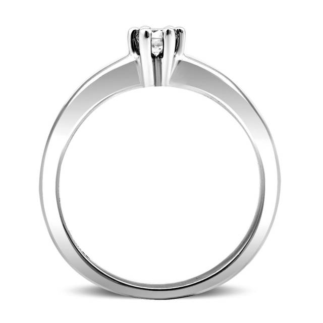 Помолвочное кольцо из белого золота с бриллиантом (016931)