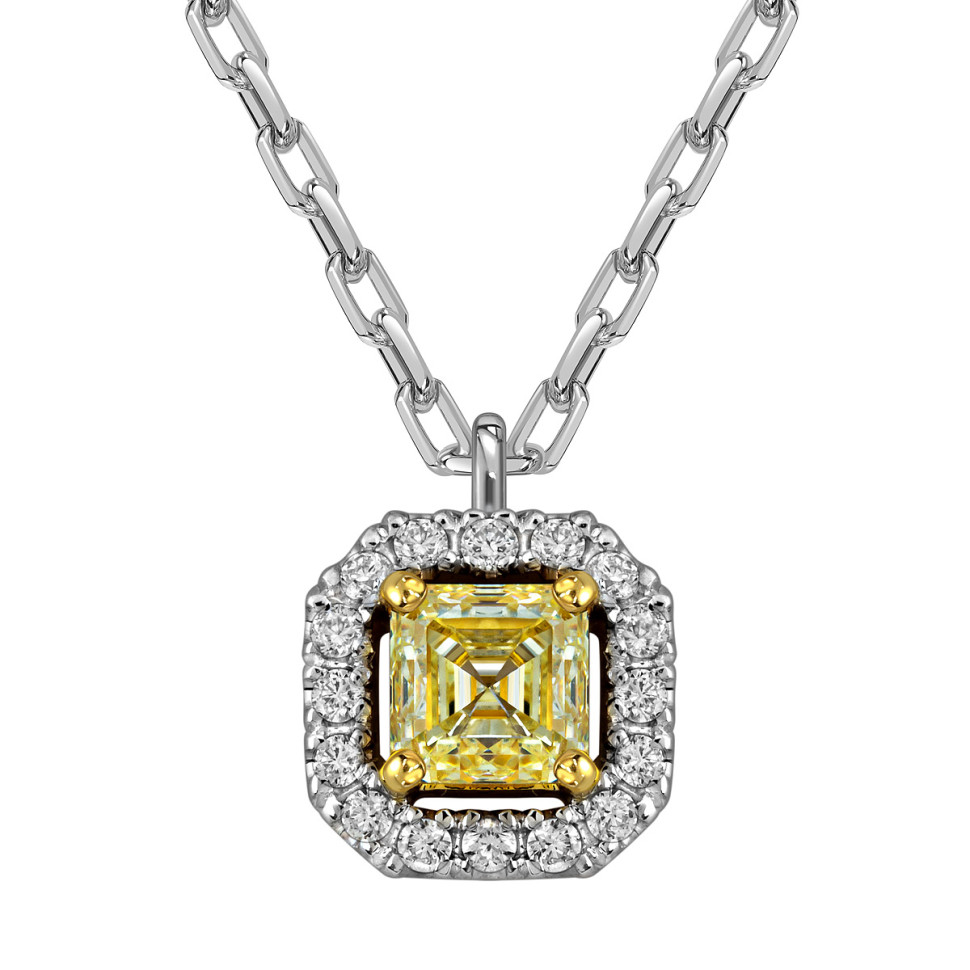 Колье из белого золота с бриллиантами (059217)