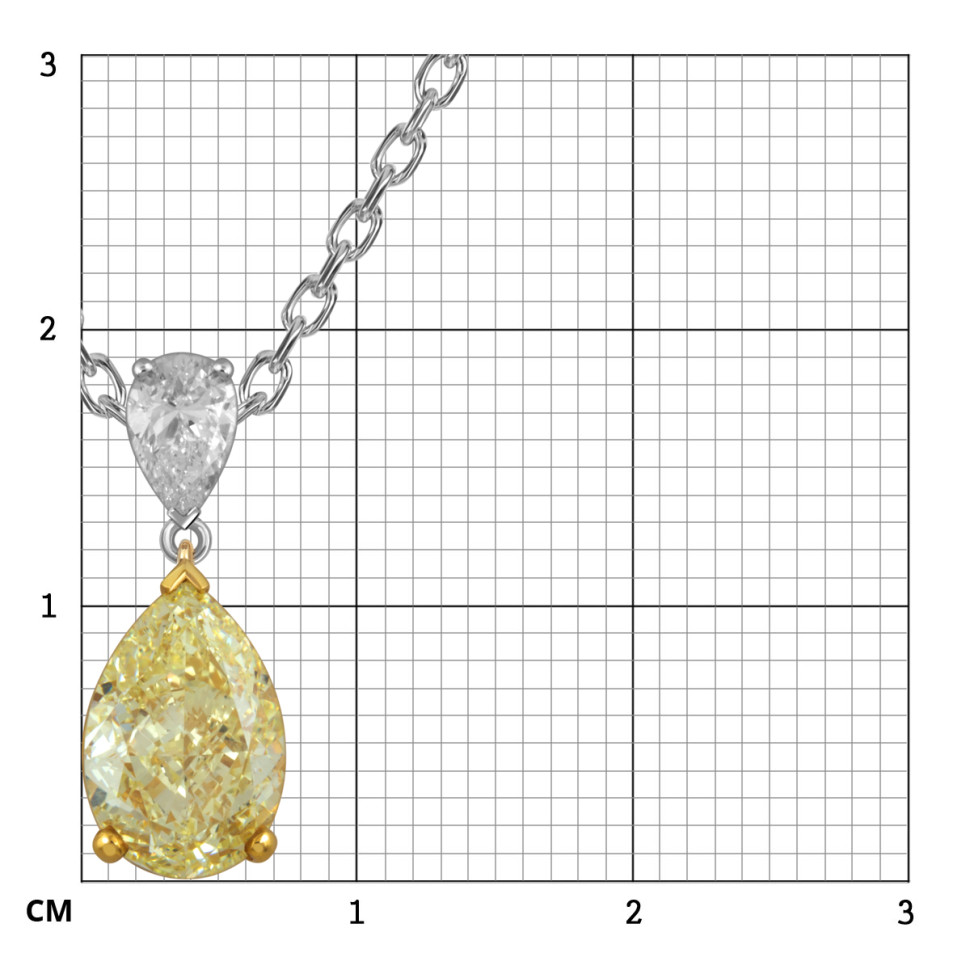 Колье из белого золота с бриллиантами (059839)