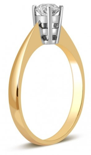 Помолвочное кольцо из жёлтого золота с бриллиантом 16.0