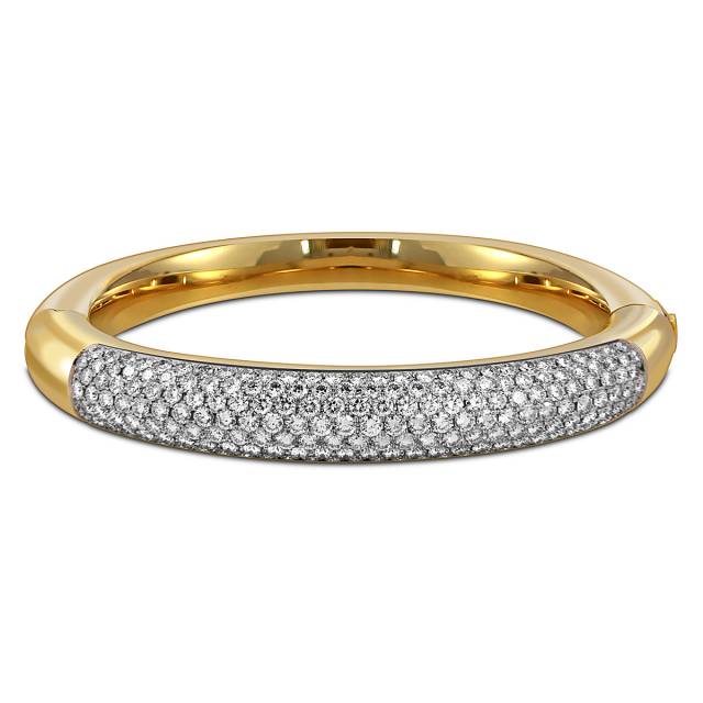 Браслет из жёлтого золота с бриллиантами (049698)