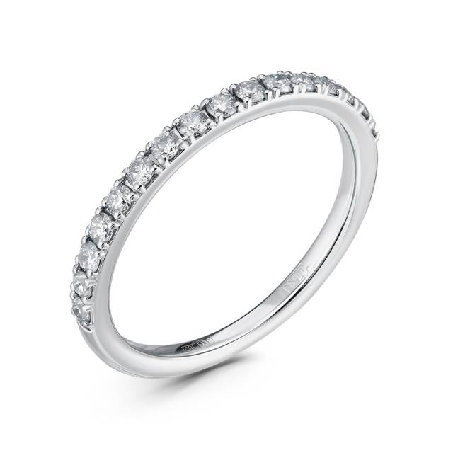 Кольцо из белого золота с бриллиантами (060462)