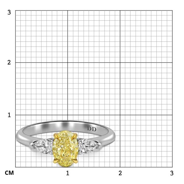 Помолвочное кольцо из белого золота с бриллиантами (062760)