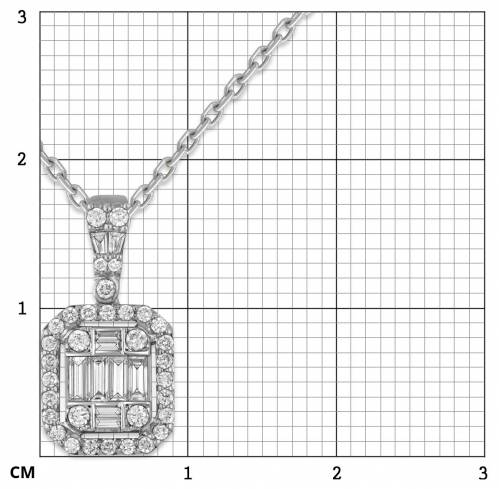 Колье из белого золота с бриллиантами 44.0