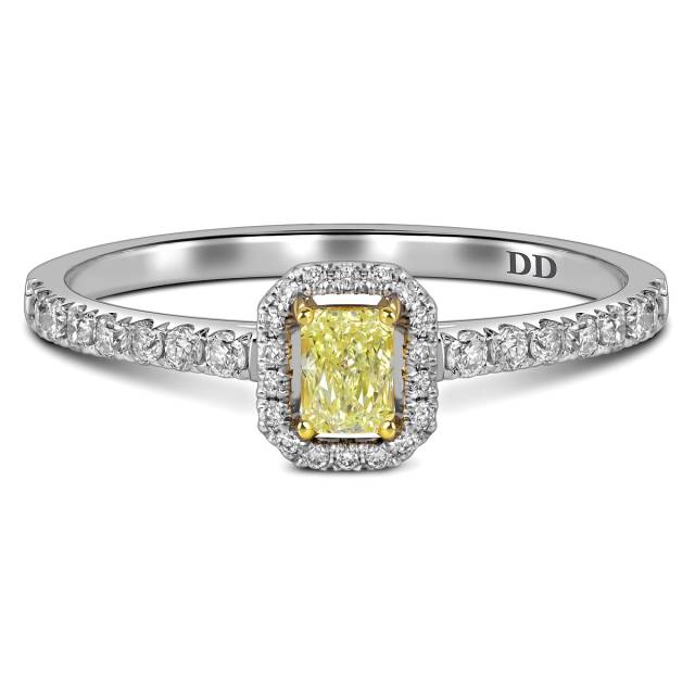 Кольцо из белого золота с бриллиантами (062764)