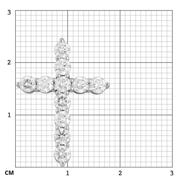 Колье из платины с бриллиантами (047043)
