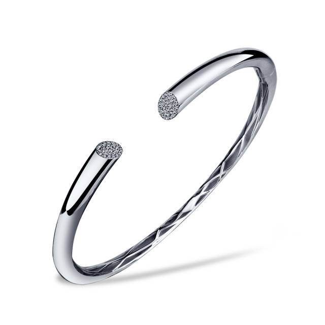 Браслет из белого золота с бриллиантами (057459)