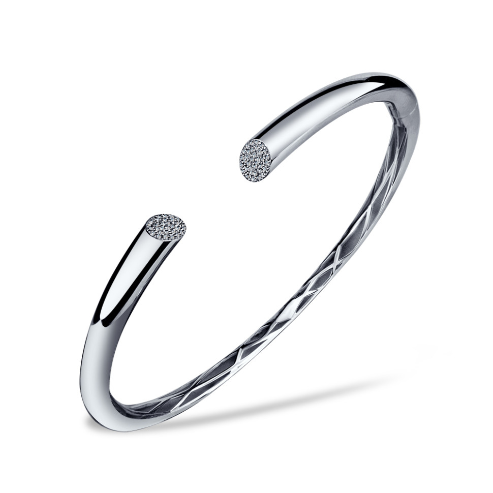 Браслет из белого золота с бриллиантами (057459)