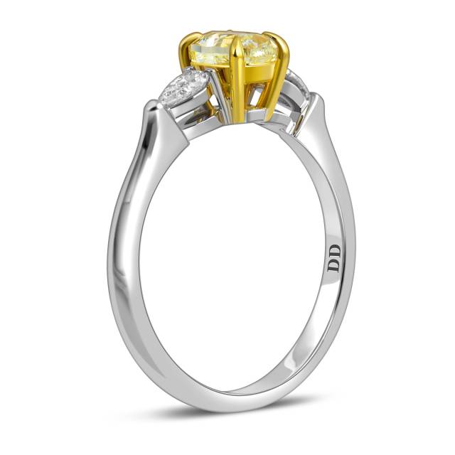 Помолвочное кольцо из белого золота с бриллиантами (062759)