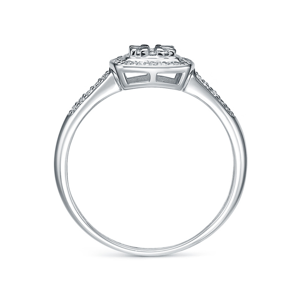 Кольцо из белого золота с бриллиантами (062958)