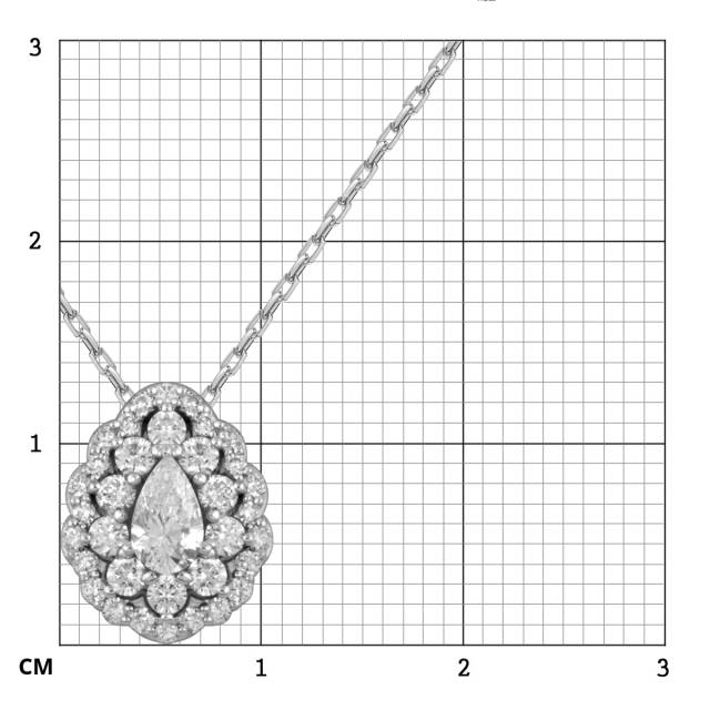 Колье из белого золота с бриллиантами (053769)