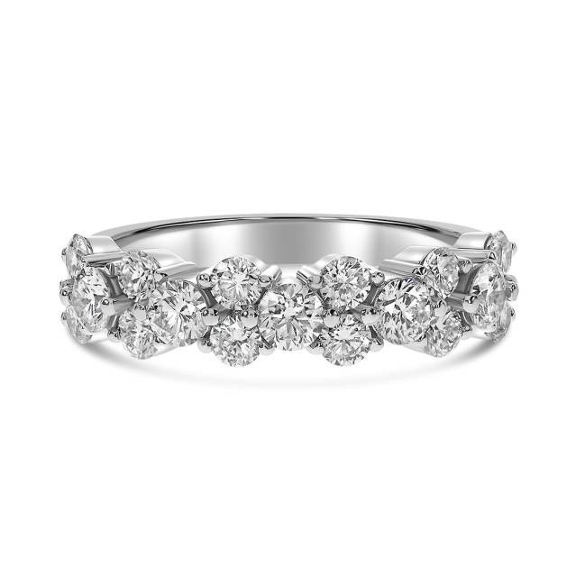 Кольцо из белого золота с бриллиантами (063661)