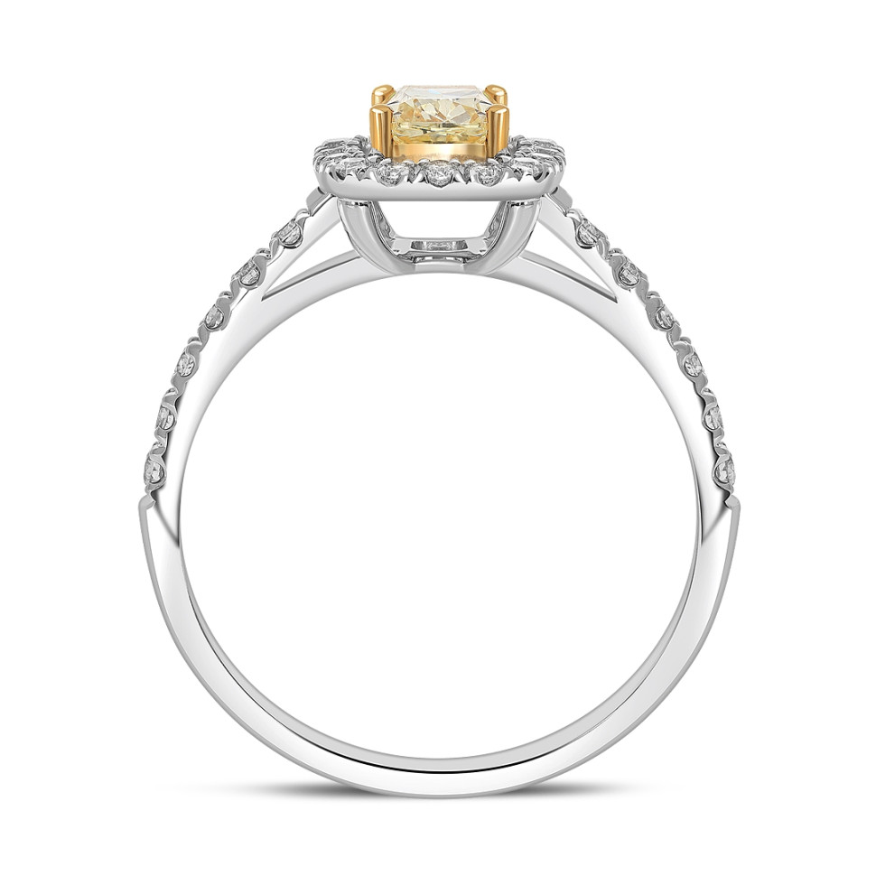 Кольцо из белого золота с бриллиантами (062905)