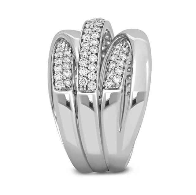 Кольцо из белого золота с бриллиантами "Crivelli" (048953)