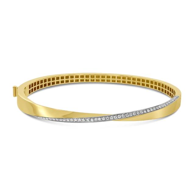 Браслет из жёлтого золота с бриллиантами (060141)