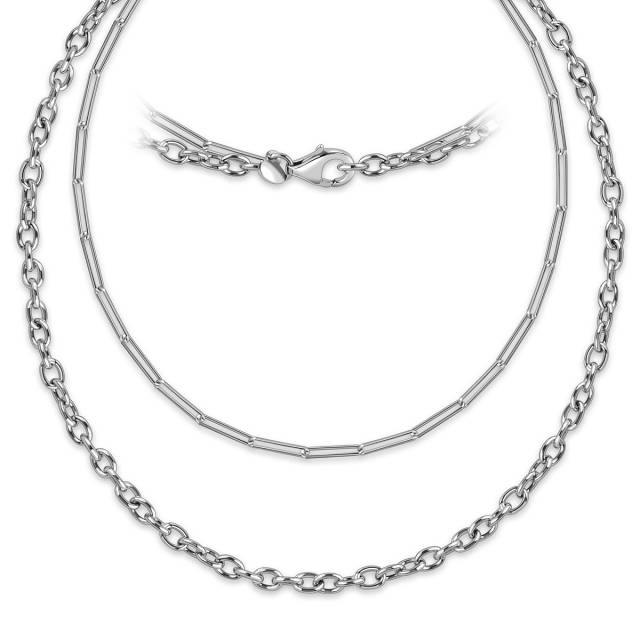 Колье из белого золота (057814)