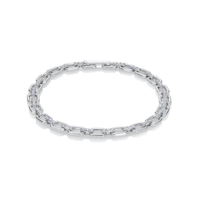 Браслет из белого золота с бриллиантами (061279)