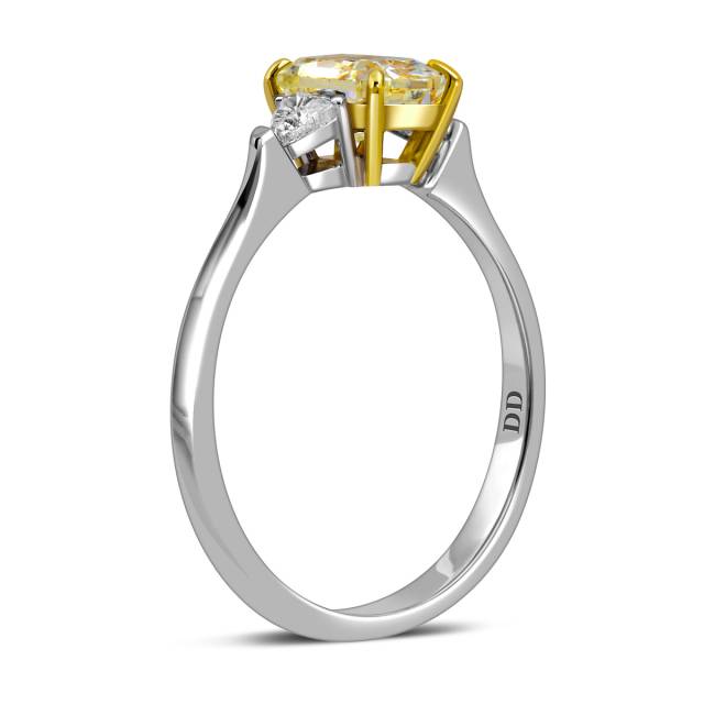 Помолвочное кольцо из белого золота с бриллиантами (062763)