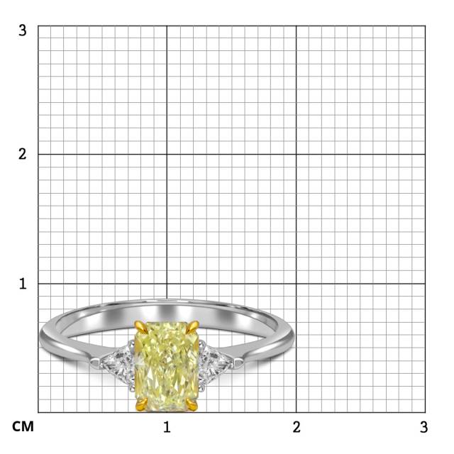Помолвочное кольцо из белого золота с бриллиантами (062763)