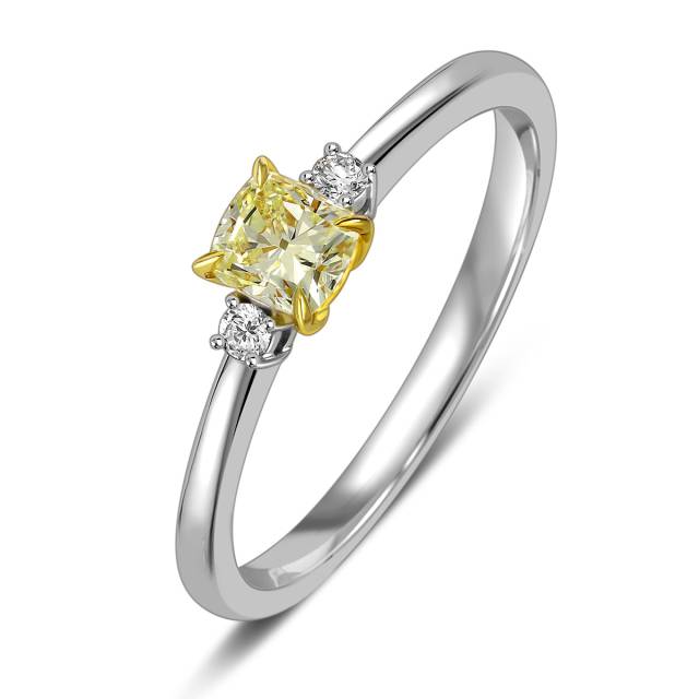 Помолвочное кольцо из белого золота с бриллиантами (059212)