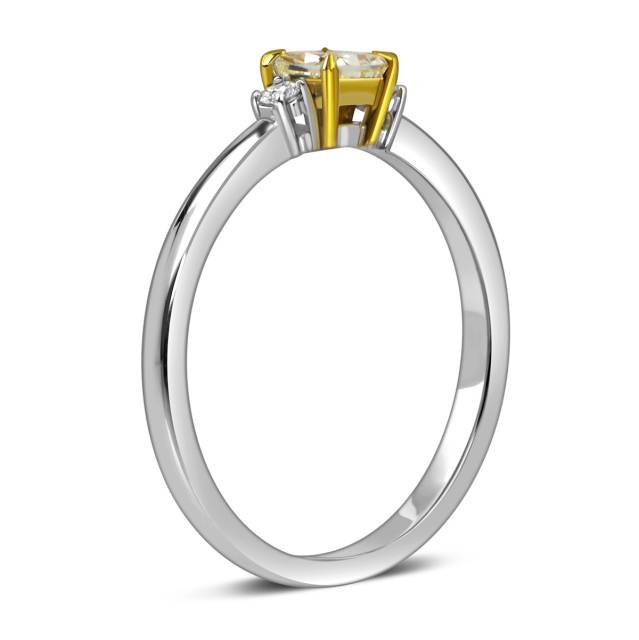 Помолвочное кольцо из белого золота с бриллиантами (059212)