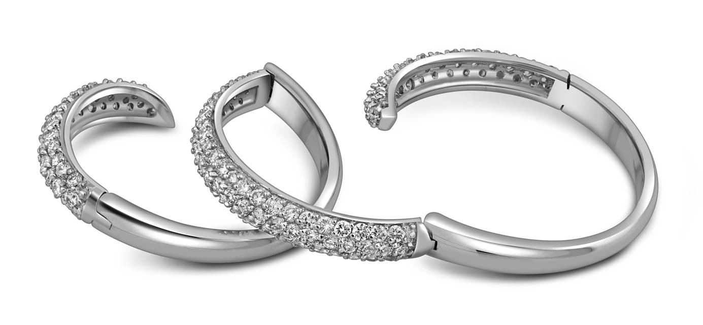 Кольцо из белого золота с бриллиантами (057679)