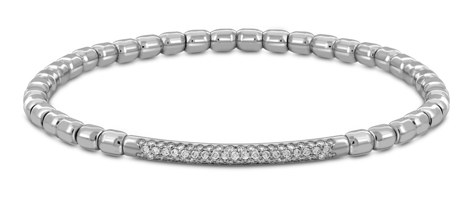 Браслет из белого золота с бриллиантами 