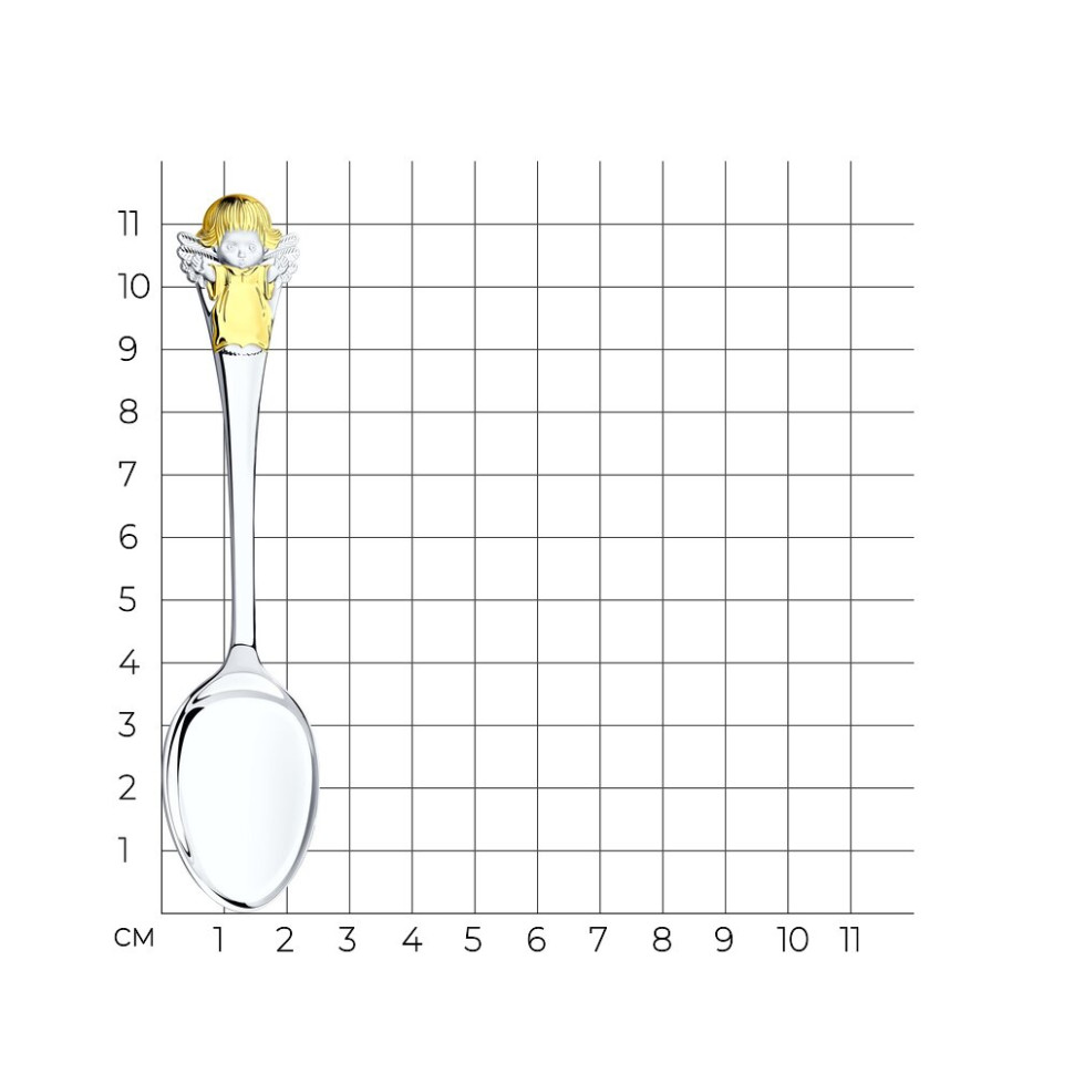 Ложка чайная из серебра (045909)