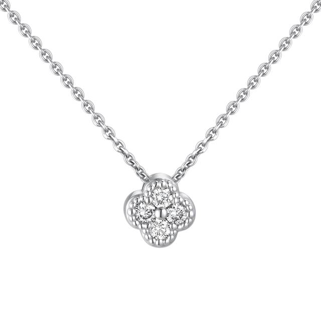 Колье из белого золота с бриллиантами (060571)