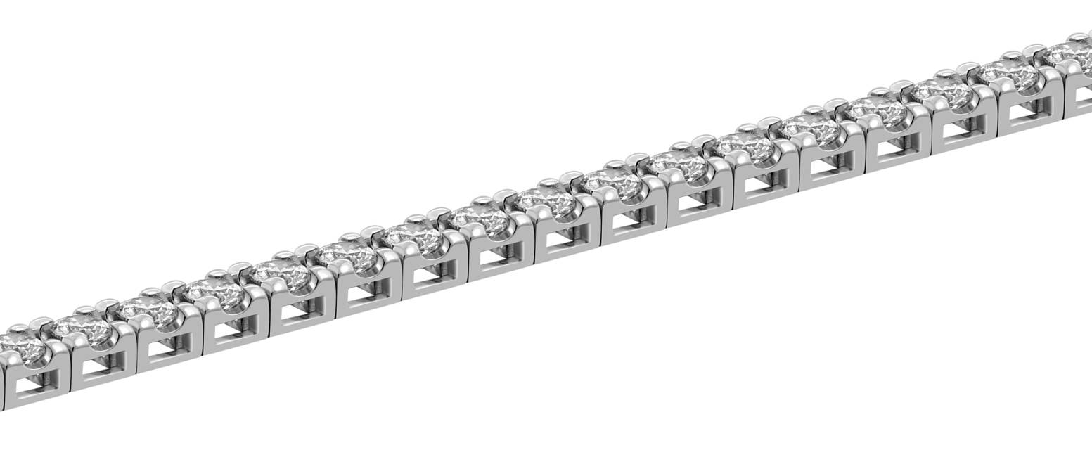 Браслет из белого золота с бриллиантами (051930)