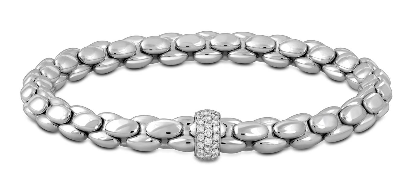 Браслет из белого золота с бриллиантами "Crivelli" (051804)